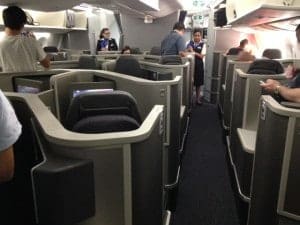 dreamliner first class full cabin